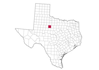 Location Of Jones County in Texas Map, USA