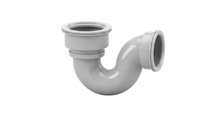 Isolated S-trap for plumbing fixture, drainpipe component for bathroom or kitchen sink, new plumbing