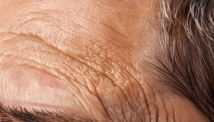 Fototapeta premium close up macro photo of face skin texture showing wrinkles and pores