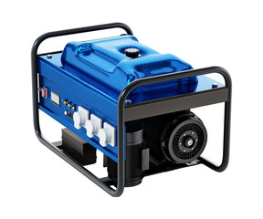 Generator on transparent background. 3D illustration