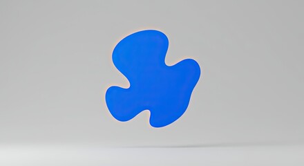 Minimalist background a single abstract shape on a soft background simple. 