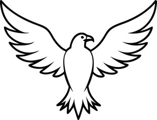 Obraz premium Majestic eagle spreading its wings in flight