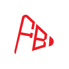 FB letter logo design. FB creative initials letter logo concept. FB letter design.
