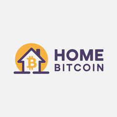 Crypto house logo design idea design