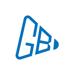 GB letter logo design. GB creative initials letter logo concept. GB letter design.
