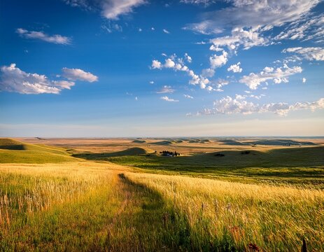 the great plains of south dakota in summer