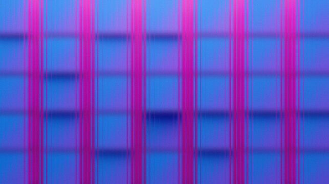 Glass Bar Stacked 3d Cubes Illusion Gradient Shift Electric Blue and Hot Pink Overhead