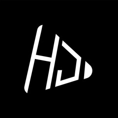 hj letter logo design. hj creative initials letter logo concept. hj letter design.
