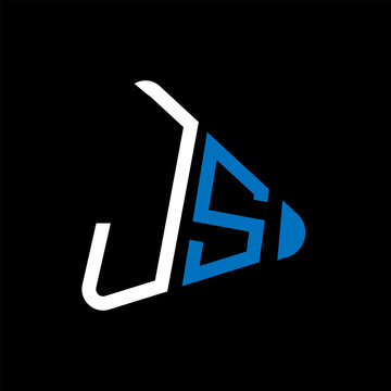 js letter logo design. js creative initials letter logo concept. js letter design.
