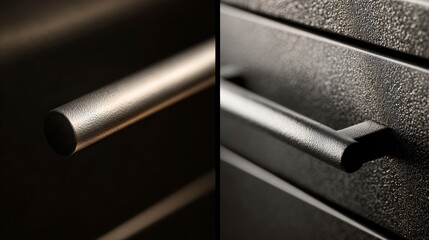 Modern metal drawer pulls