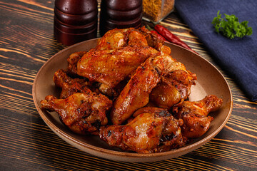 Hot and spicy Buffalo chicken wings
