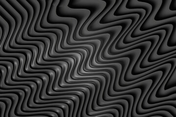 Abstract dark gray wavy lines pattern with a subtle embossed texture creating a dynamic visual effect