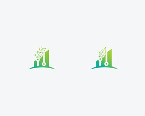 Fototapeta premium Next Growth Go forward logo design