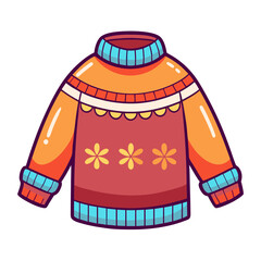 Buy cute winter sweater with flowers design online warm knitted apparel fashion clothing shop now