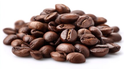 Pile of coffee beans