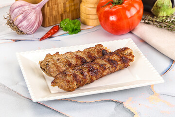 Beef kebab minced meat shashlik