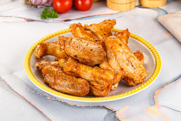 Grilled spicy chili chicken wings