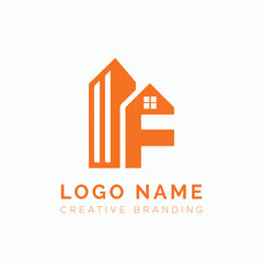 Letter real-estate logo design