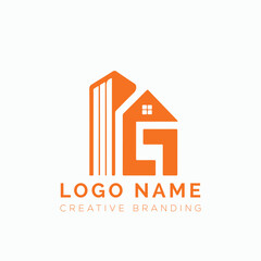 Letter real-estate logo design