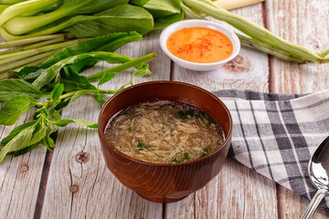 Hot Asian crab meat soup