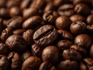 Coffee beans close-up