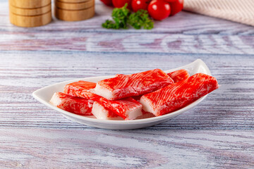 Crab stick surimi fish meat