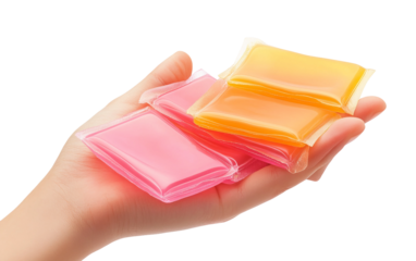 Pack of prank gum that snaps fingers demonstrating playful mischief and humorous novelty concept isolated on transparent background PNG