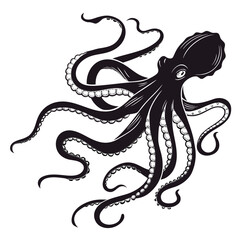 vector illustration of an octopus