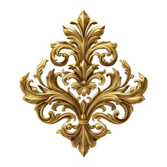 Ornate gold floral design ideal for home decor and artistic creations inspired by classic style