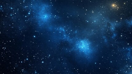 A deep midnight blue wallpaper with shimmering stars and constellations 