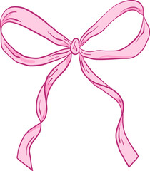 Textured Ribbon Bow Sketch With Puffy Look