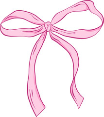 Elegant Curved Bow With Neatly Folded Ends