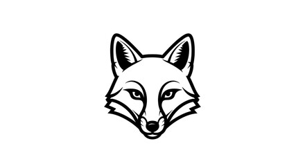 Obraz premium Fox head illustration design vector isolated
