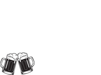 Transparent abstract liquid in a glass of champagne and wine with a bottle isolated on a white or black background