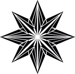 Obraz premium Abstract geometric patterns with vibrant color gradients in digital art isolated on transparent background