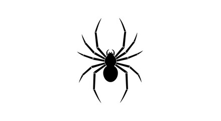 Spider silhouette isolated graphic element