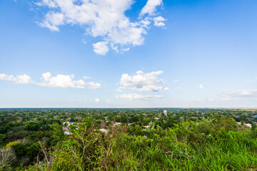 Izamal pyramids archeological site in Mexico