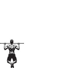 Vector illustration of a black silhouette man riding a bicycle and playing music