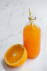 orange juice in a glass