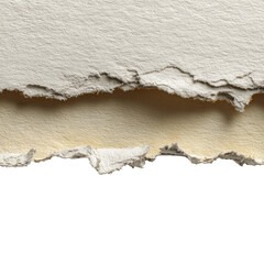 Torn paper texture revealing layered colors and a rough edge for creative projects and designs