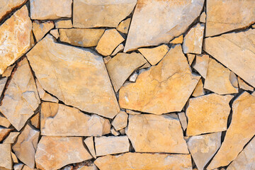 Obraz premium Rough textured stone wall, texture, background