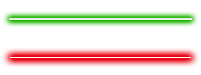 Green and Red neon light line sparkle