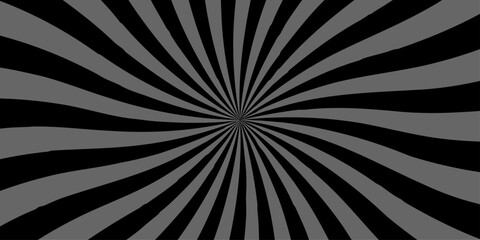 Sunburst Modern retro vintage sunrise sunbeam element spiral striped. Spiral starburst and striped pattern abstract geometric retro sunrays line wavy texture.	