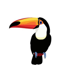 Naklejka premium Illustration of a man with headphones listening to music.