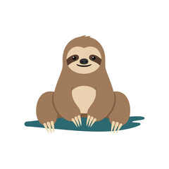 Illustration of a man with headphones listening to music.