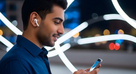 Young Woman Smiling and Looking Away in Profile, Casual Outdoor Portrait