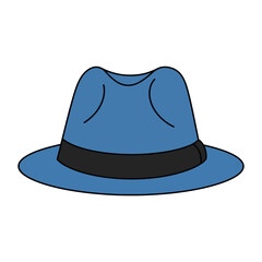 Illustration of a man with headphones listening to music.