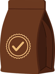 Retail Coffee Bag with Checkmark