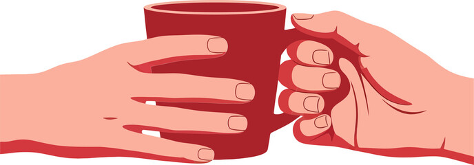 Hands Holding Coffee Mug