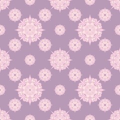 Purple Floral Seamless Pattern – Vintage Flower Design